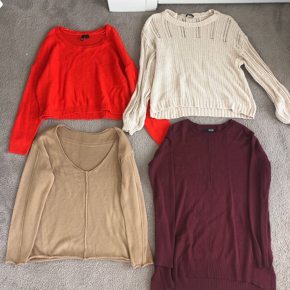Sweaters! AMERICAN EAGLE, PACSUN, TARGET